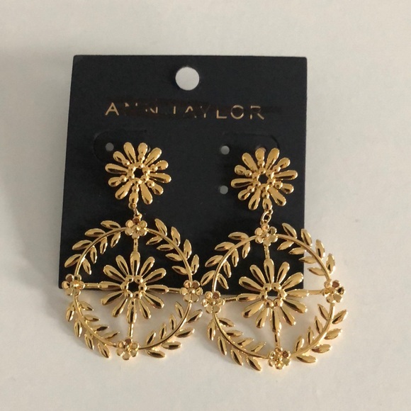 Ann Taylor Jewelry - Gold Two Tier Ann Taylor Earrings